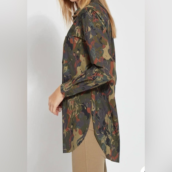 Lysse Camo Shiffer Button Down Shirt with 4 Way Stretch Microfiber XS NWT - Picture 10 of 12